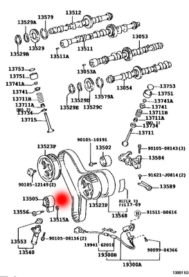 OEM 13505-67040 135050L010 TENSION ROLLER FOR TOYOTA 4 RUNNERII(N1)3.0 TURBO-D