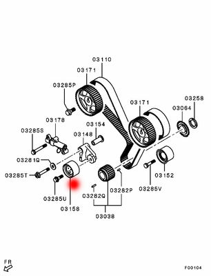 OEM MD140071 2445035510 TENSION ROLLER FOR HYUNDAI EQUUS /CENTENNIAL (JS)3.5