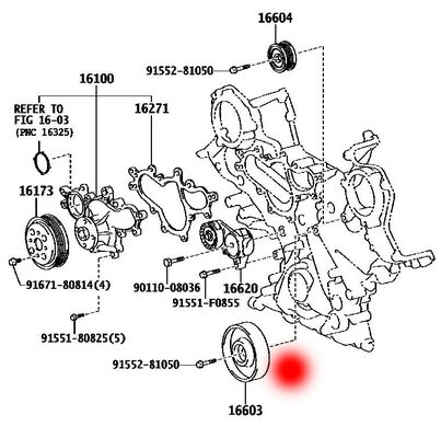 OEM 16603-38030 16603-38020 TENSION ROLLER FOR LEXUS LS(F4)460 (USF40,USF41)